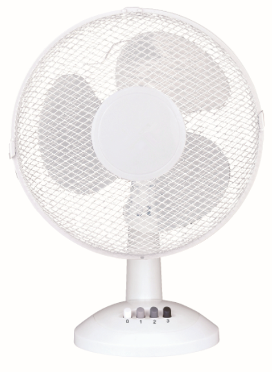 16 Inch Table Fan White Aluminum Motor
